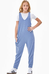 Piper Embossed Rib Sleeveless Jumpsuit /Overall /Onesie