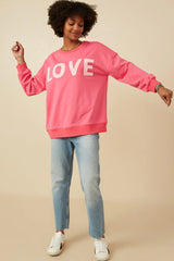 Teen Love Oversized Sweatshirt