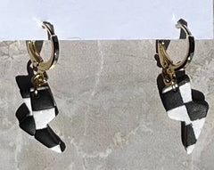 Lightning Bolt Checkered Black & White