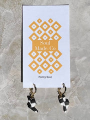 Lightning Bolt Checkered Black & White