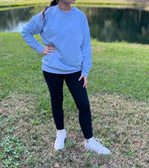 Head In The Sky Light Blue Crewneck Sweatshirt