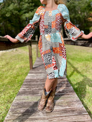 Nala Mixed Animal Print Dress