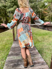 Nala Mixed Animal Print Dress