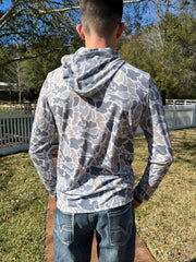 Youth LS Performance Hoodie - Smoke Camo