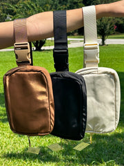 Solid Color Crossbody Fanny Pack Belt Bag