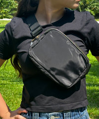 Solid Color Crossbody Fanny Pack Belt Bag