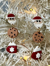 Clay Polymer Santa and Cookies dangle
