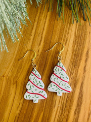 Christmas Tree Cake Earrings