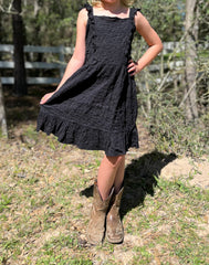 Stacy Girl's Crepe Dress w/ Ruffle Strap