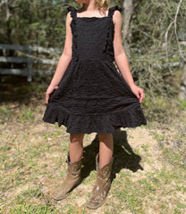 Stacy Girl's Crepe Dress w/ Ruffle Strap