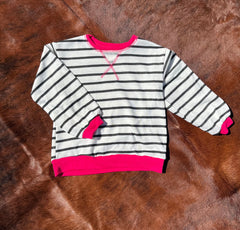 Romi Stripe French Terry Sweatshirt