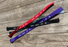 WWJD Bold Woven Bracelets 4pc