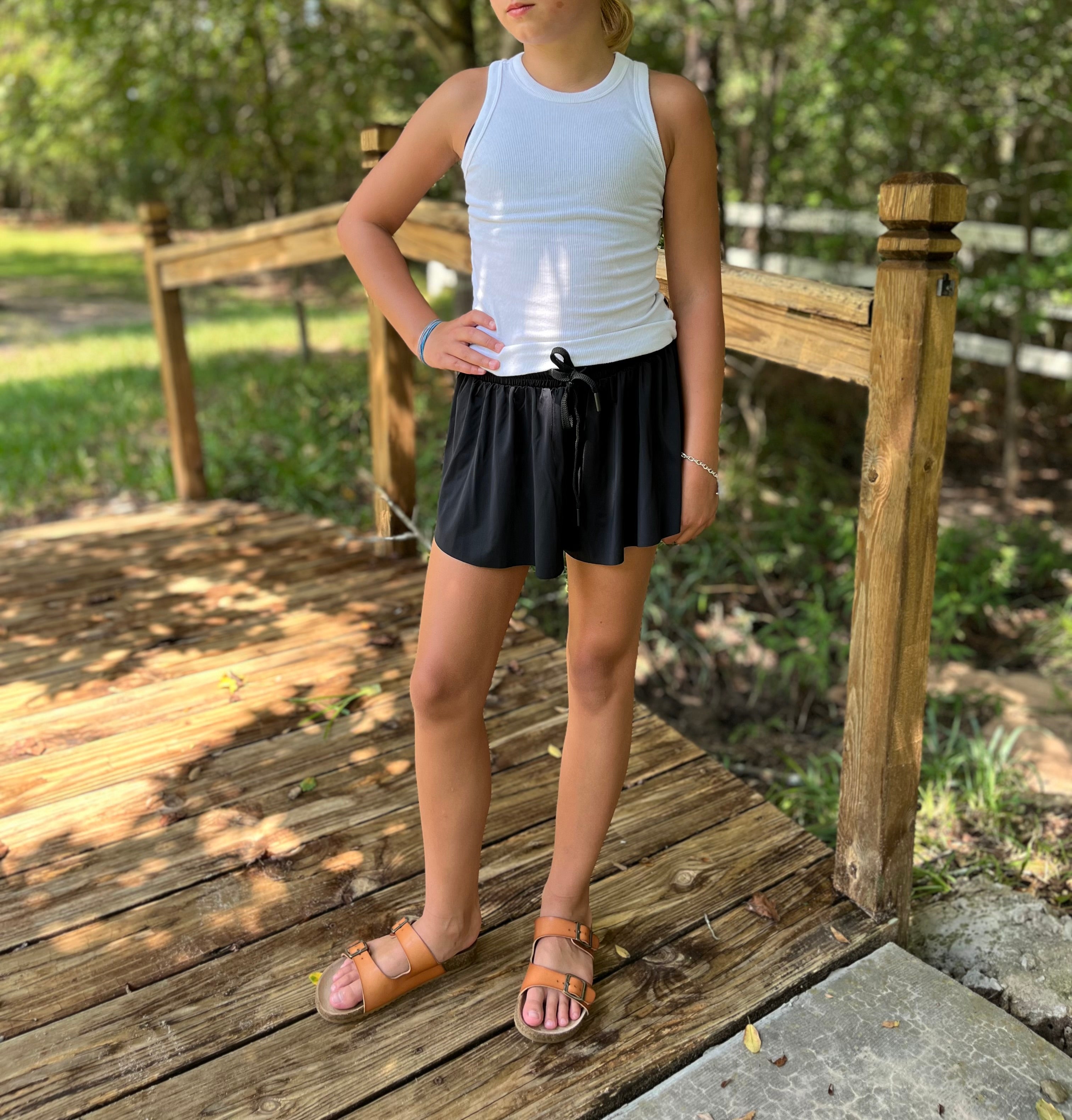 Flowy Butterfly Shorts-Tween