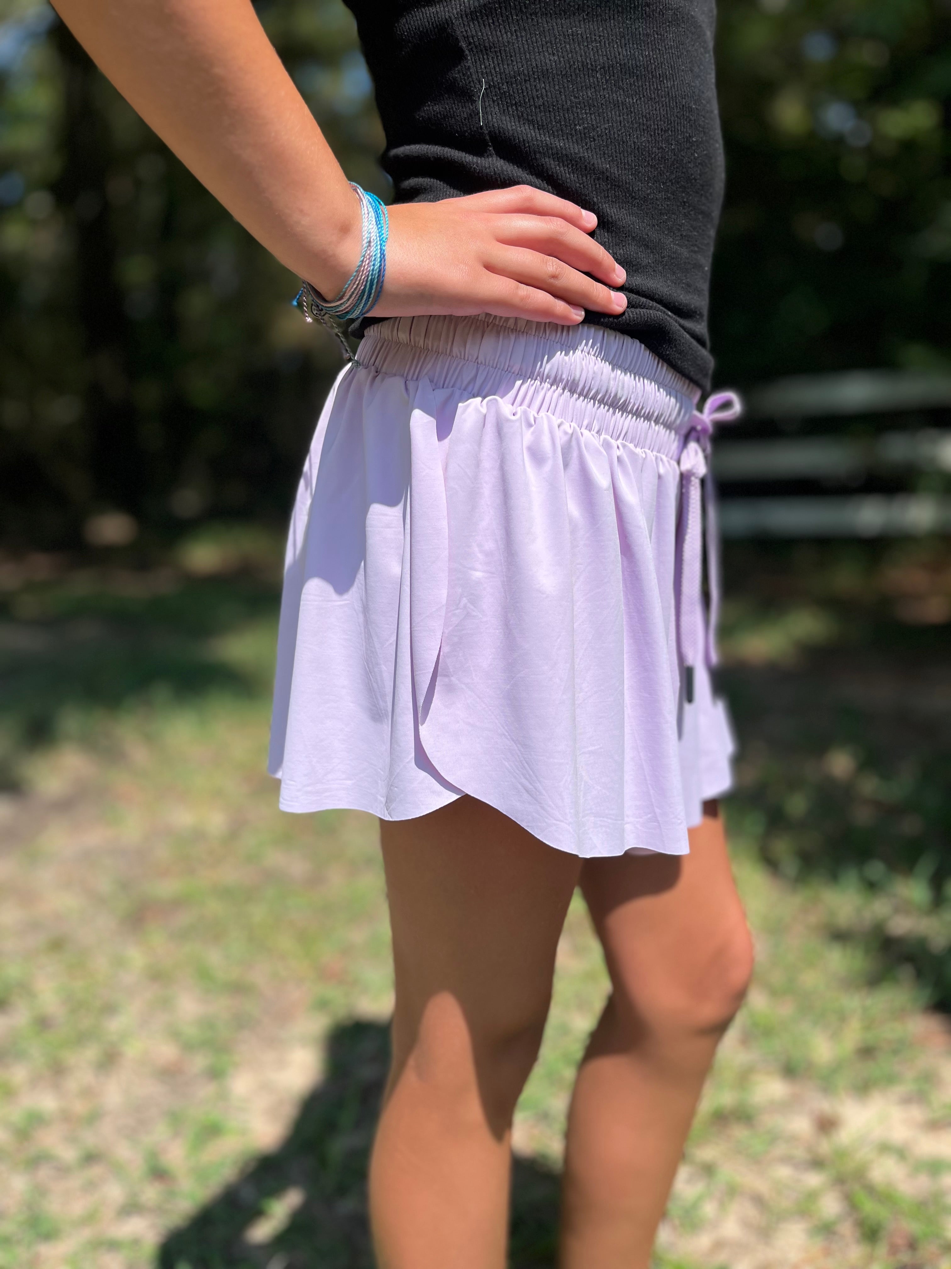 Flowy Butterfly Shorts-Tween