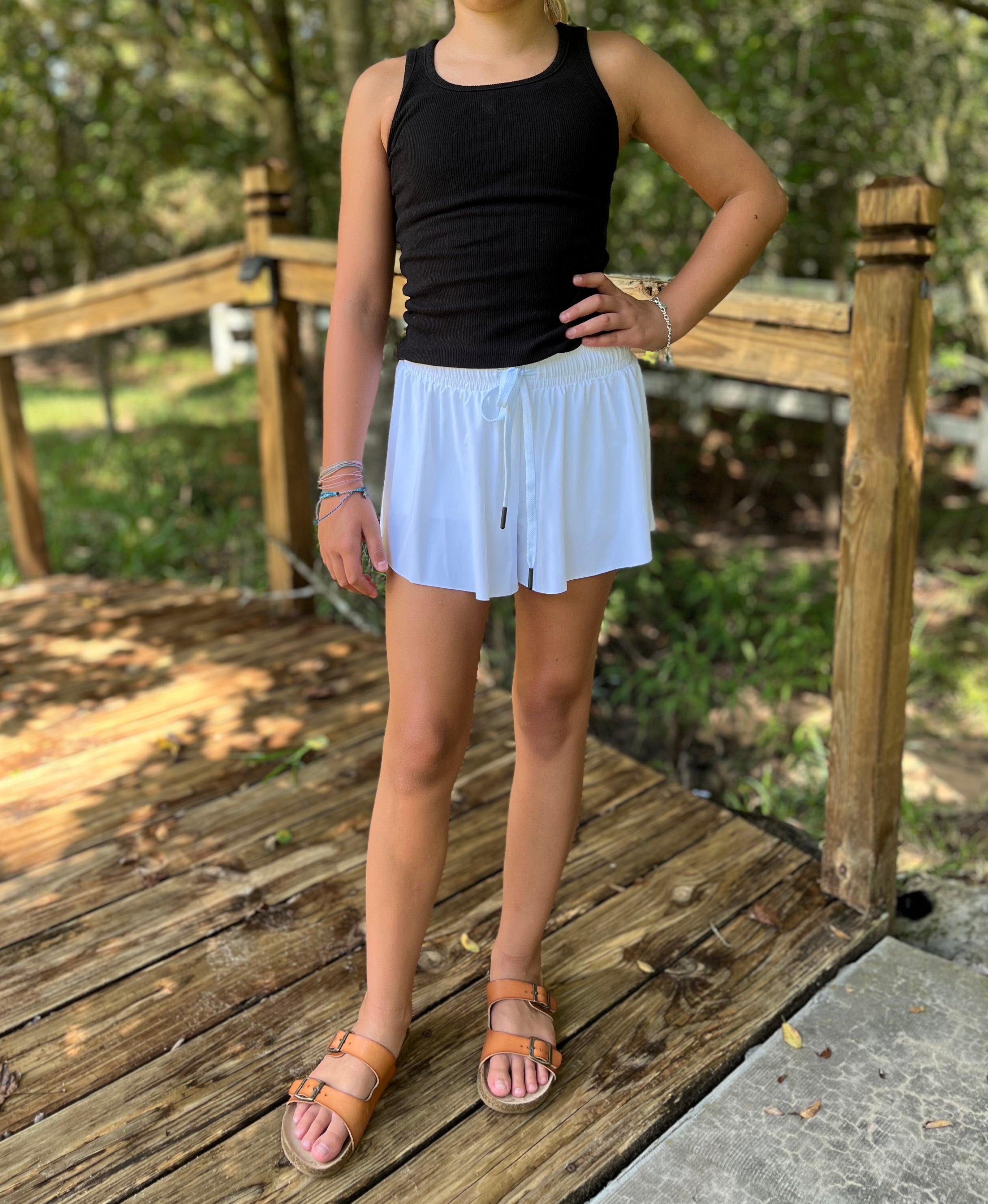 Flowy Butterfly Shorts-Tween