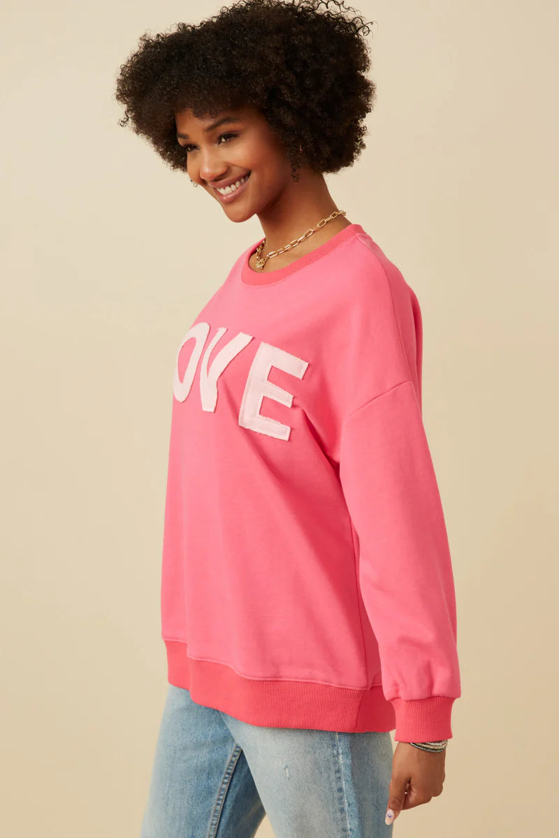 Teen Love Oversized Sweatshirt