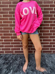 Teen Love Oversized Sweatshirt